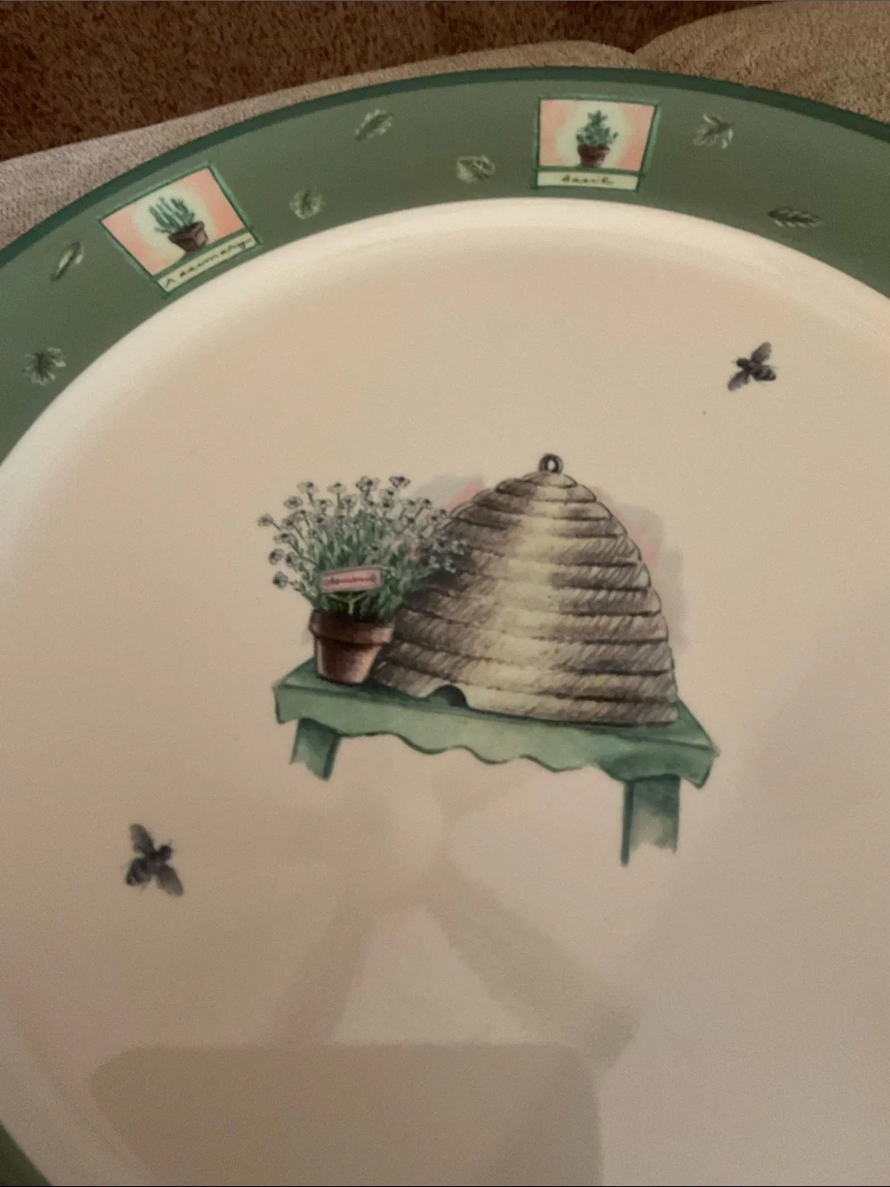 Precidio Pfaltzgraff Naturewood Beehive Melamine 14” Serving Plate